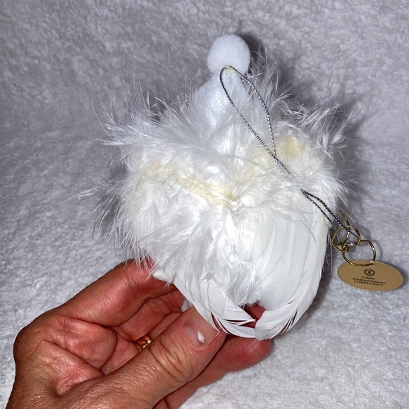 Bradford editions snow flake angel babies birds of a feather feather ornament - Picture 2 of 6